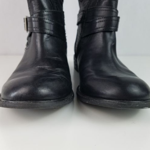 Gianni Bini Leather Motorcycle Riding Boots - Picture 4 of 8